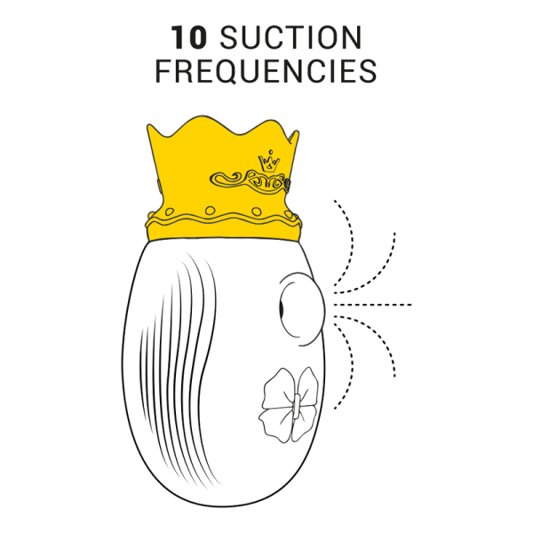 INTENSE - CLIT STIMULATOR 10 LICKING AND SUCTION FREQUENCIES - RED - Afbeelding 4