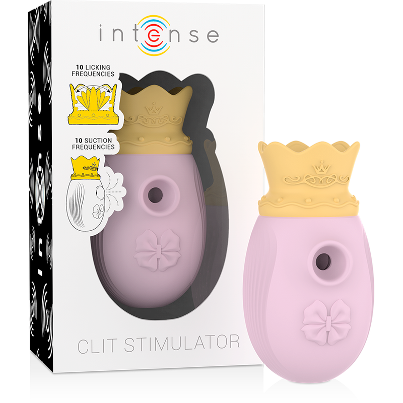 INTENSE - CLIT STIMULATOR 10 LICKING AND SUCTION FREQUENCIES - PINK - Afbeelding 2