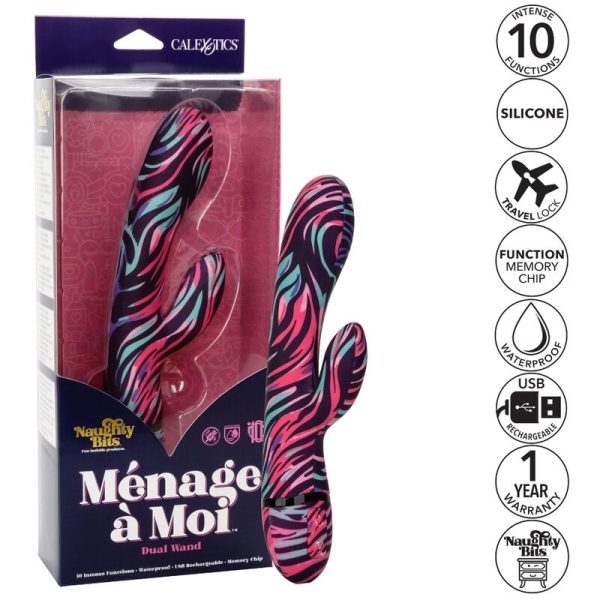 CALEXOTICS - MENAGE A MOI DUAL WAND VIBRATOR - Afbeelding 3