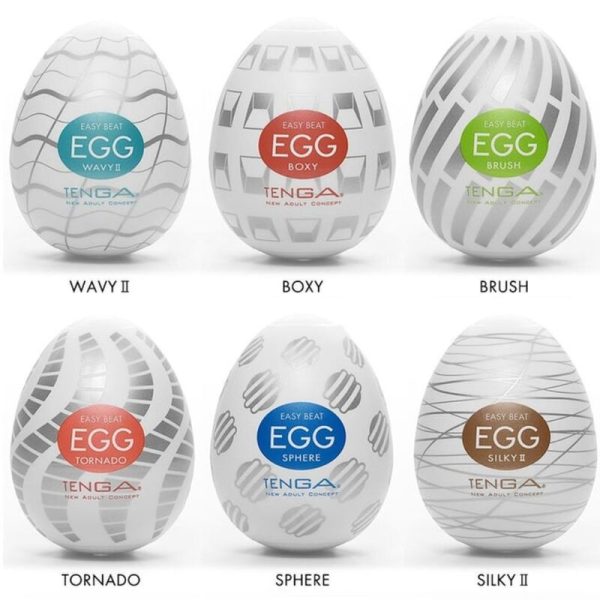 TENGA - EASY BEAT MASTURBATOR EGG PACK 6 UNITS - Afbeelding 2