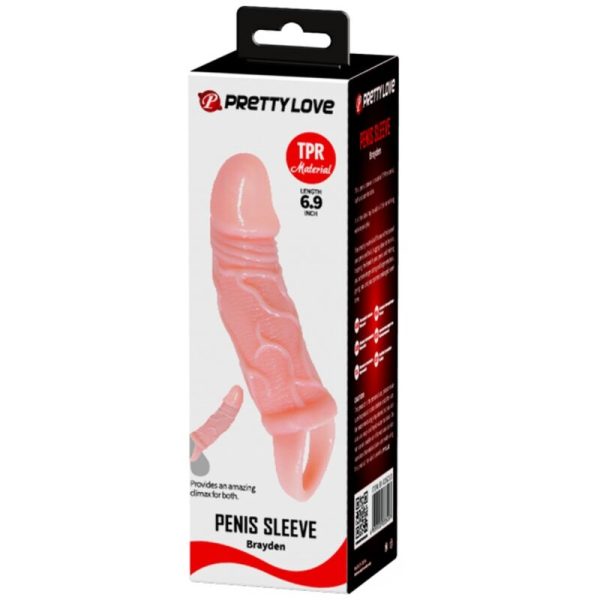 BAILE - PENIS EXTENDER SHEATH WITH STRAP FOR TESTICLES 13.5 CM - Afbeelding 4