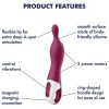 SATISFYER - AMAZING 1 ASPOT VIBRATOR BERRY - Afbeelding 4