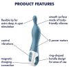 SATISFYER - AMAZING 1 ASPOT VIBRATOR BLUE - Afbeelding 4