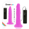 DIVERSIA - FLEXIBLE VIBRATING DILDO PURPLE 23 CM -O- 4.3 CM - Afbeelding 3
