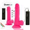 DIVERSIA - FLEXIBLE VIBRATING DILDO PINK 20.5 CM -O- 4.2 CM - Afbeelding 4