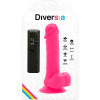 DIVERSIA - FLEXIBLE VIBRATING DILDO PINK 20.5 CM -O- 4.2 CM - Afbeelding 9