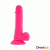 DIVERSIA - FLEXIBLE VIBRATING DILDO PINK 20.5 CM -O- 4.2 CM - Afbeelding 3