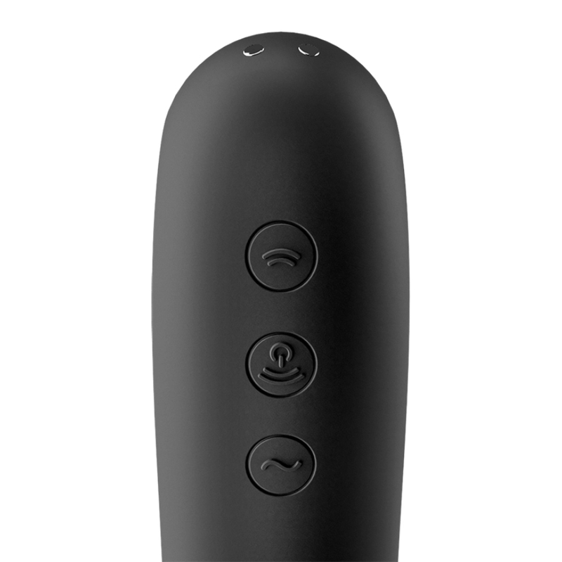SATISFYER - DUAL KISS AIR PULSE VIBRATOR BLACK - Afbeelding 3