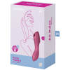 SATISFYER - CURVY TRINITY 3 AIR PULSE VIBRATOR RED - Afbeelding 3
