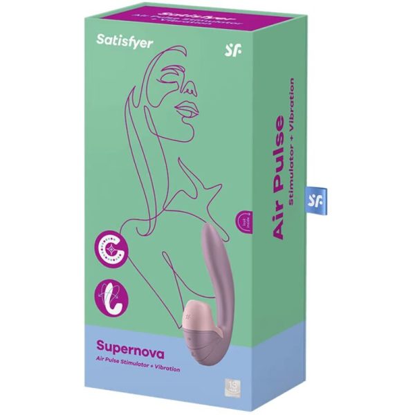 SATISFYER - SUPERNOVA AIR PULSE STIMULATOR & VIBRATION PINK - Afbeelding 3