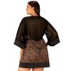 OBSESSIVE - ALLUNES PEIGNOIR XXL/XXXL - Afbeelding 2