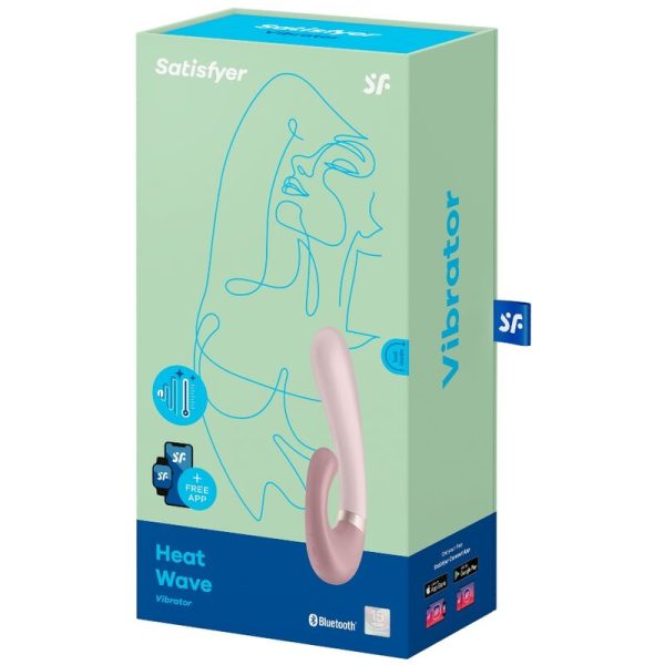 SATISFYER - HEAT WAVE VIBRATOR APP PINK - Afbeelding 4