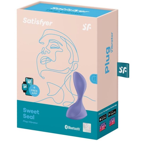 SATISFYER - SWEET SEAL VIBRATING PLUG APP VIOLET - Afbeelding 4