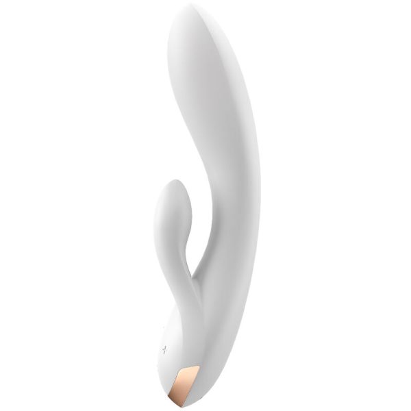 SATISFYER - DOUBLE FLEX VIBRATOR APP WHITE - Afbeelding 2