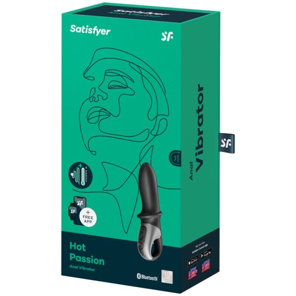 SATISFYER - HOT PASSION ANAL VIBRATOR APP BLACK - Afbeelding 4