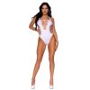 LEG AVENUE - BODY THONG RACERBACK WHITE - Afbeelding 4