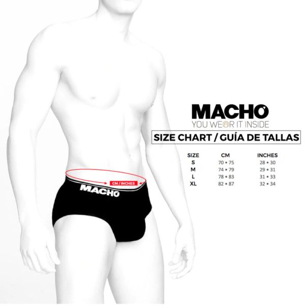 MACHO - MS24B BRIEF UNDERPANTS DARK BLUE L - Afbeelding 4