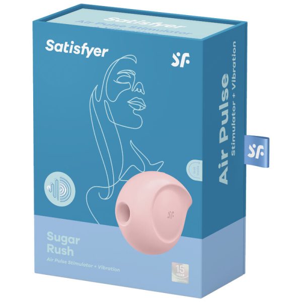 SATISFYER - SUGAR RUSH AIR PULSE STIMULATOR & VIBRATOR PINK - Afbeelding 4