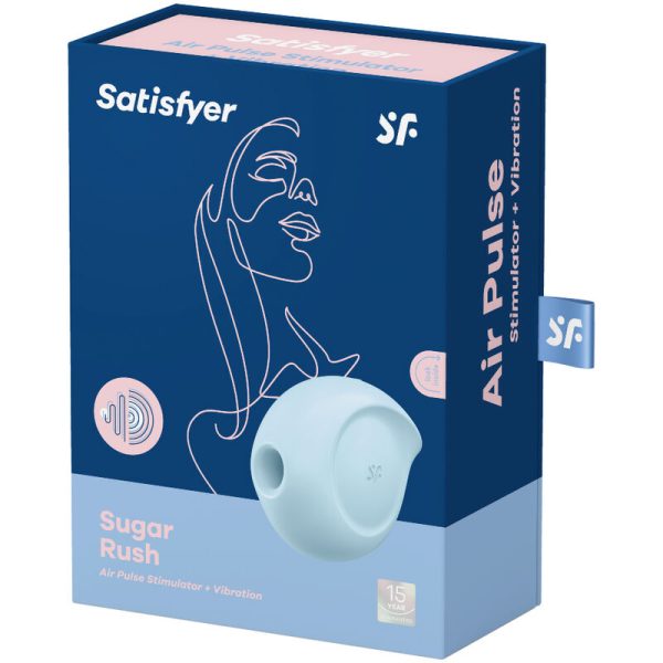 SATISFYER - SUGAR RUSH AIR PULSE STIMULATOR & VIBRATOR BLUE - Afbeelding 4