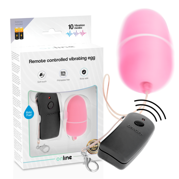 ONLINE - REMOTE CONTROLLED VIBRATING EGG PINK - Afbeelding 2