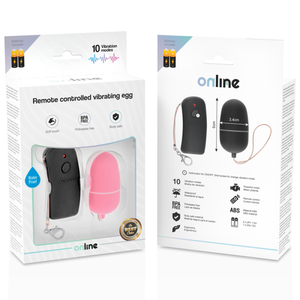 ONLINE - REMOTE CONTROLLED VIBRATING EGG PINK - Afbeelding 5