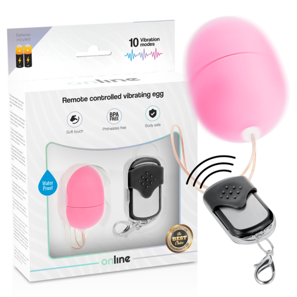 ONLINE - REMOTE CONTROL VIBRATING EGG S PINK - Afbeelding 2