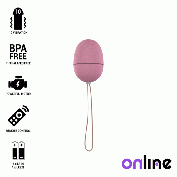 ONLINE - REMOTE CONTROL VIBRATING EGG S PINK