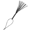 OHMAMA FETISH RIBBED SILICONE HANDLE FLOGGER 22 CM - Afbeelding 2