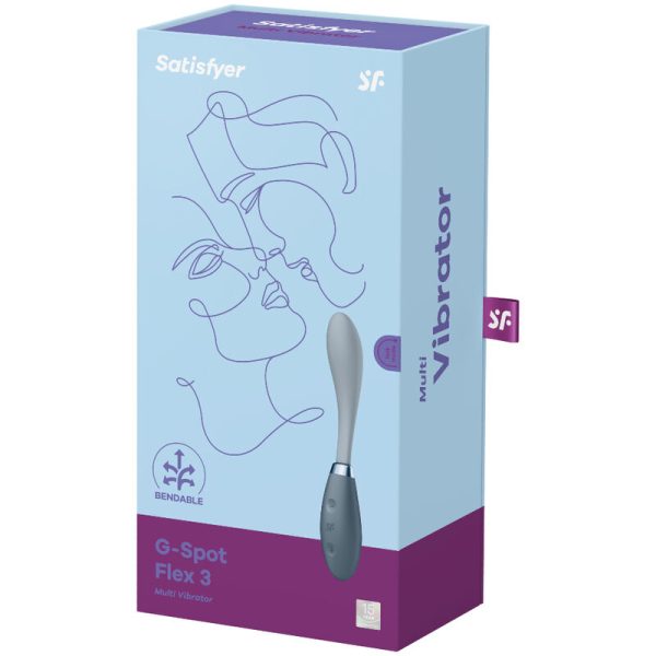 SATISFYER - G-SPOT FLEX 3 MULTI VIBRATOR GREY - Afbeelding 4