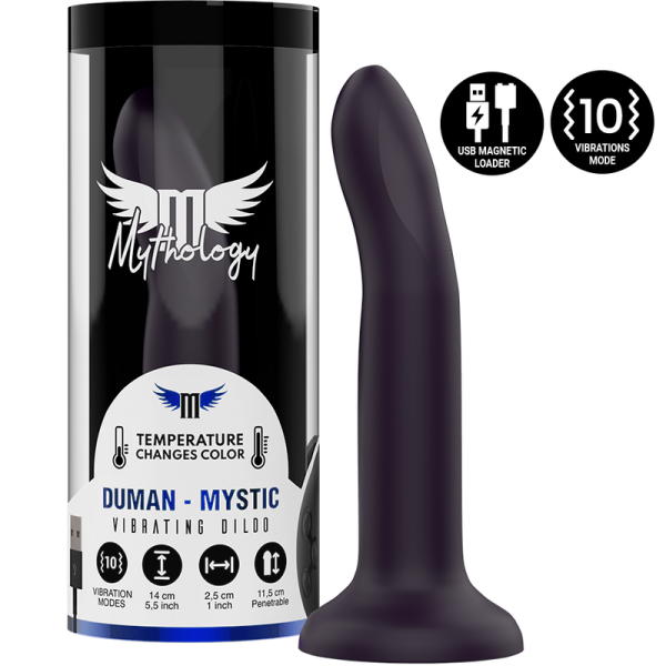 MYTHOLOGY DUMAN MYSTIC DILDO S - VIBRATOR WATCHME WIRELESS TECHNOLOGY COMPATIBLE - Afbeelding 4