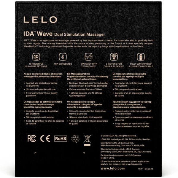 LELO - IDA WAVE COUPLES MASSAGER BLACK - Afbeelding 5