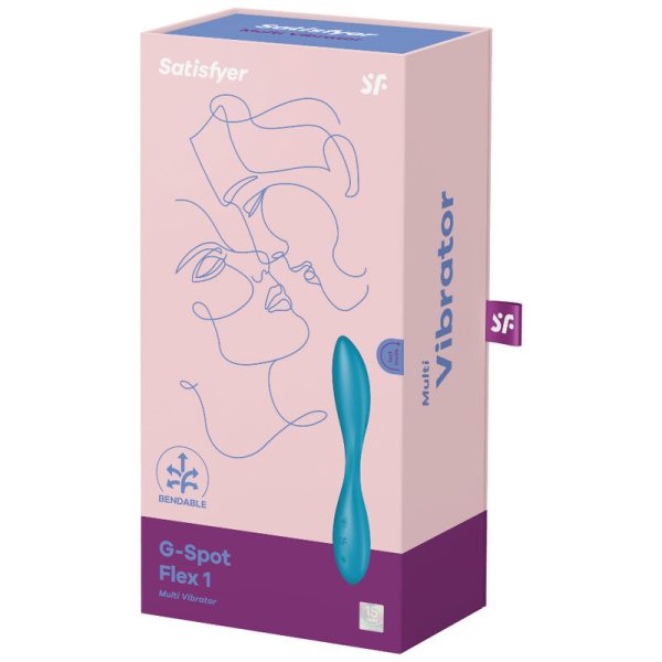 SATISFYER - G-SPOT FLEX 1 MULTI VIBRATOR BLUE - Afbeelding 4