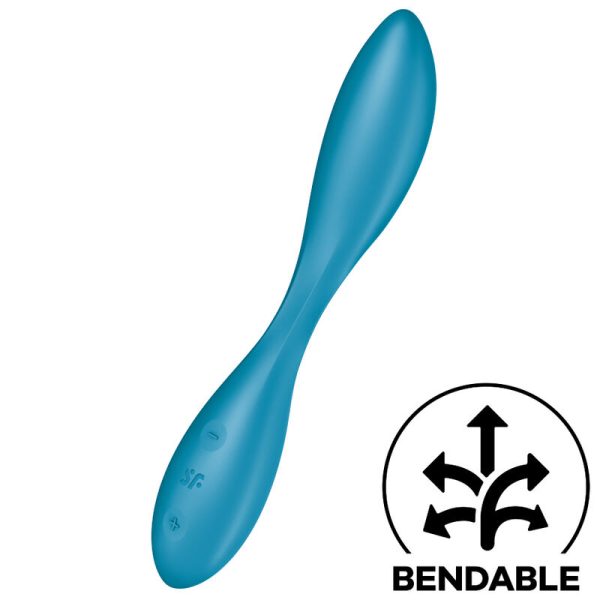 SATISFYER - G-SPOT FLEX 1 MULTI VIBRATOR BLUE - Afbeelding 3