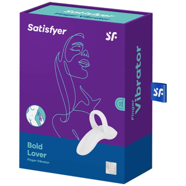 SATISFYER - BOLD LOVER FINGER VIBRATOR WHITE - Afbeelding 4