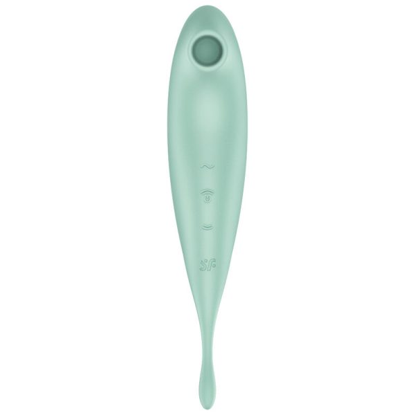 SATISFYER - TWIRLING PRO+ AIR PULSE STIMULATOR & VIBRATOR APP GREEN - Afbeelding 2