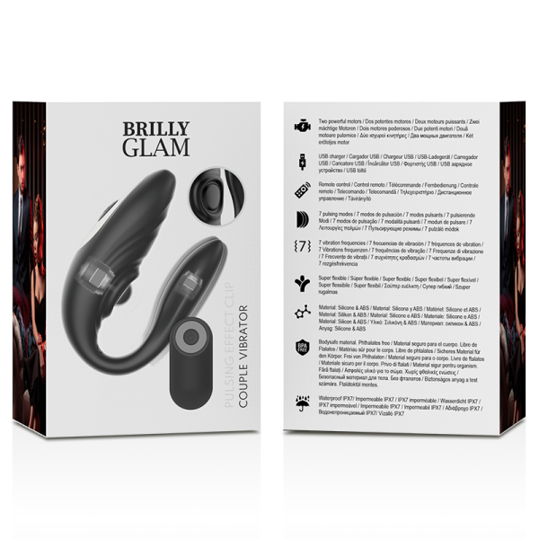 BRILLY GLAM - COUPLE PULSING & VIBRATING REMOTE CONTROL - Afbeelding 8
