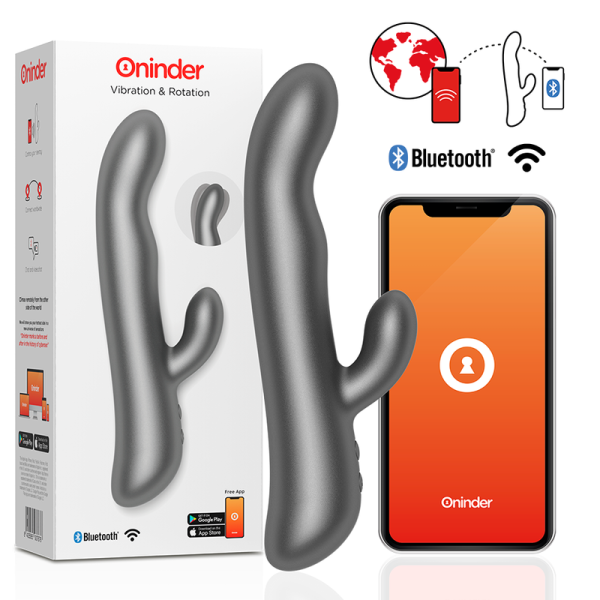 ONINDER - OSLO VIBRATION & ROTATION BLACK - FREE APP - Afbeelding 2