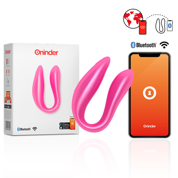 ONINDER - LISBOA PINK G-POINT & CLITORIS STIMULATOR - FREE PINK APP - Afbeelding 2