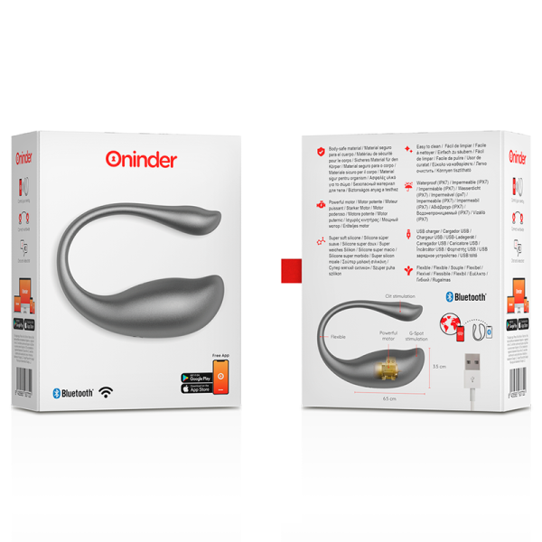 ONINDER - NAIROBI VIBRATING EGG BLACK - FREE APP - Afbeelding 7