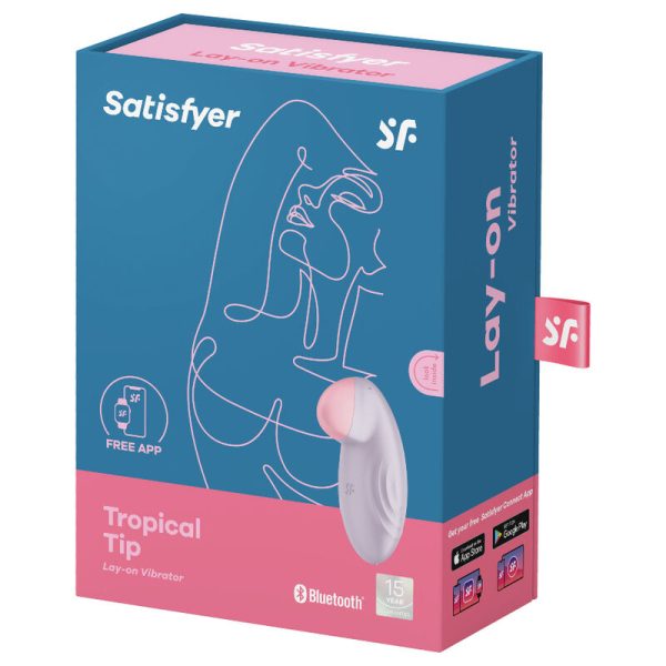 SATISFYER - TROPICAL TIP LAY-ON VIBRATOR LILAC - Afbeelding 5