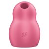 SATISFYER - PRO TO GO 1 DOUBLE AIR PULSE STIMULATOR & VIBRATOR RED - Afbeelding 2
