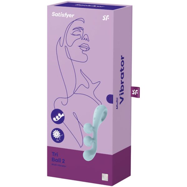 SATISFYER - TRI BALL 2 MULTI VIBRATOR BLUE - Afbeelding 4