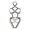LEG AVENUE - KINK - HEART RING HARNESS TEDDY SIZE L - BLACK - Afbeelding 3