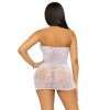 LEG AVENUE - RHINESTONE HALTER MINI DRESS ONE SIZE - WHITE - Afbeelding 2