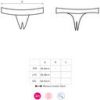 OBSESSIVE - MIAMOR CROTCHLESS THONG XXL - Afbeelding 5