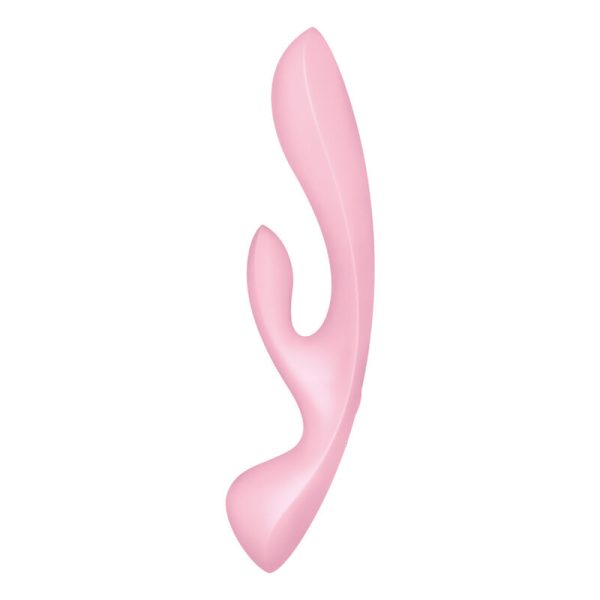 SATISFYER - TRIPLE OH HYBRID VIBRATION PINK - Afbeelding 2