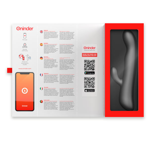 ONINDER - OSLO VIBRATION & ROTATION BLACK - FREE APP - Afbeelding 7