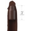 FANTASY X- TENSIONS - PIPEDREAMS EXTENSION W STRAP 17,78 CM BROWN - Afbeelding 2