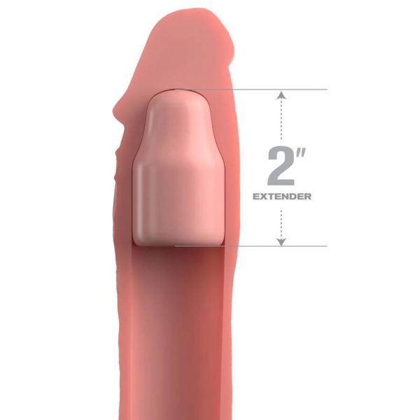 FANTASY X- TENSIONS - PIPEDREAMS SLEEVE 20,32 CM + 5,00 CM INCH PLUG SKIN - Afbeelding 2