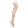 OBSESSIVE - S814 STOCKINGS WHITE S/M - Afbeelding 3